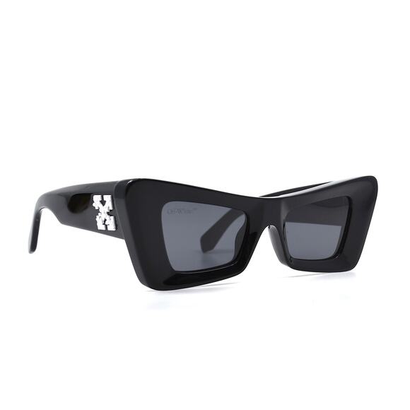 OFF-WHITE 0ER1027 BLACK DARK GREY WOMEN'S AUTHENTIC SUNGLASSES - Picture 5 of 12